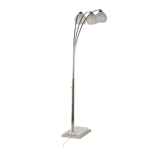 Willow Crystal 73" Metal Floor Lamp